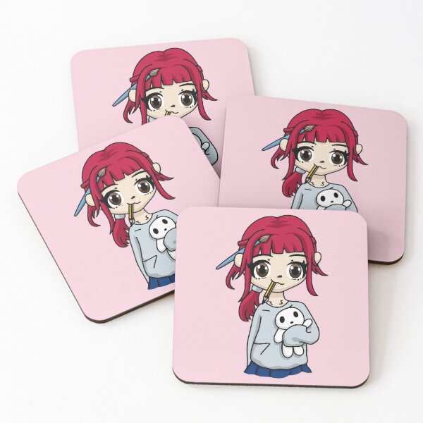 Item preview, Cute Anime Artist Girl Red Hair designed and sold by STUDIO-72.