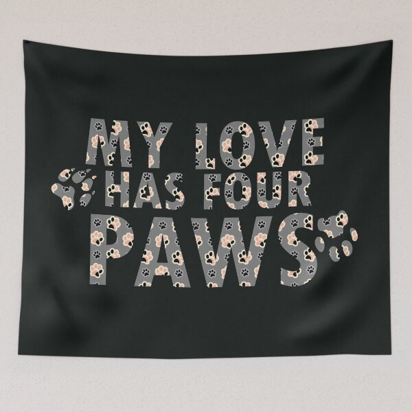 Item preview, my valentine has paws gifts for pets owners lovers designed and sold by 0umStore.