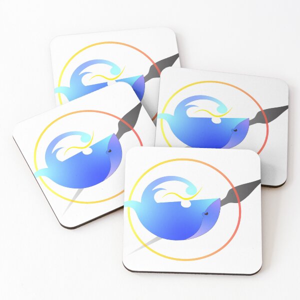 Item preview, SKYWHALE WARRIOR  -MINIMALISTIC BLUE WHALE  designed and sold by YUMMY PENCIL.