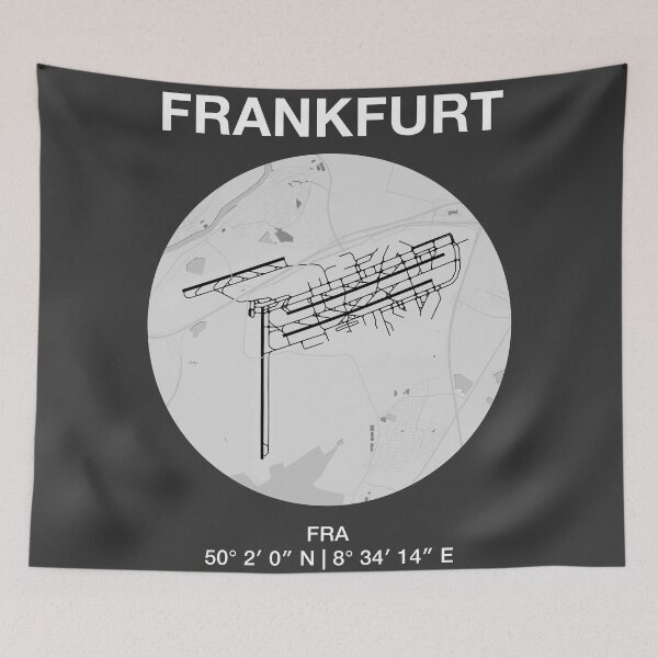 Item preview, Frankfurt airport map (light) designed and sold by Kilian  Luc.