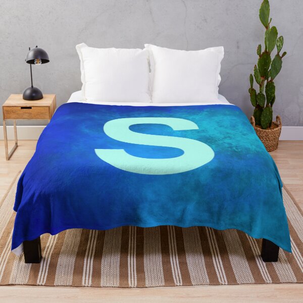 Item preview, Cosmic Fire Blue Alphabet S designed and sold by geoceltic.