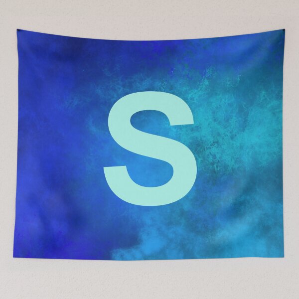 Item preview, Cosmic Fire Blue Alphabet S designed and sold by geoceltic.