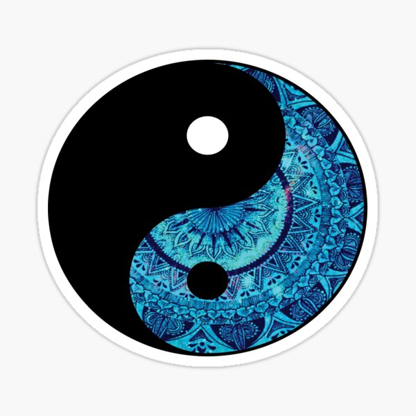 Artikel-Vorschau von Blaues Mandala Yin Yang, designt und verkauft von EO Designs.