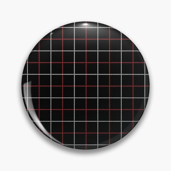 Item preview, Tattersall Windowpane Check Plaid (black/white/red) designed and sold by Design Minds Boutique.