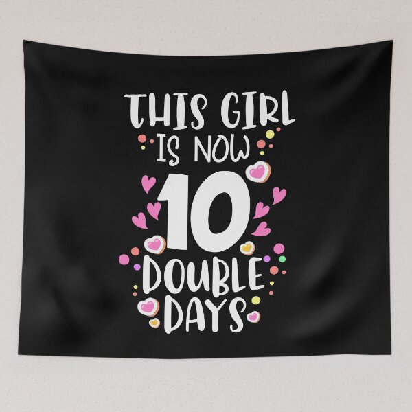 Item preview, This Girl Is Now 10 Double Digits shirt 10th birthday gifts designed and sold by dianoo.