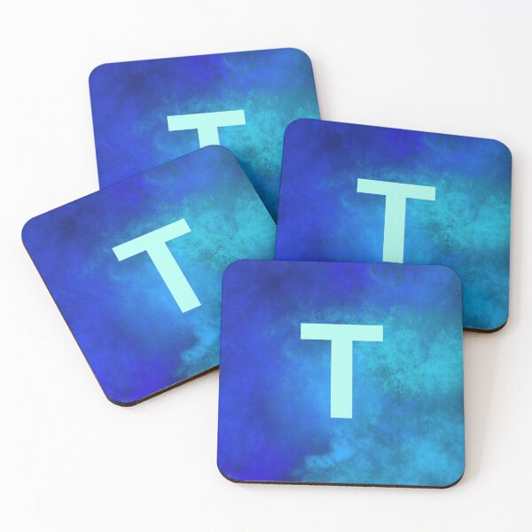 Item preview, Cosmic Fire Blue Alphabet T designed and sold by geoceltic.