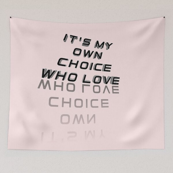 Item preview, *It's my own choice who love* designed and sold by ITALY-Roselli-.