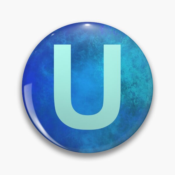 Item preview, Cosmic Fire Blue Alphabet U designed and sold by geoceltic.