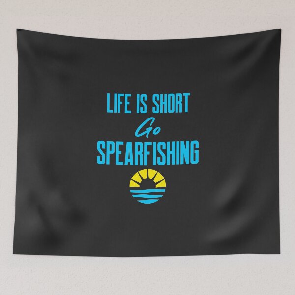 Item preview, Funny Life Is Short Go Spearfishing - Scuba Diving Ocean gift designed and sold by EricJP.