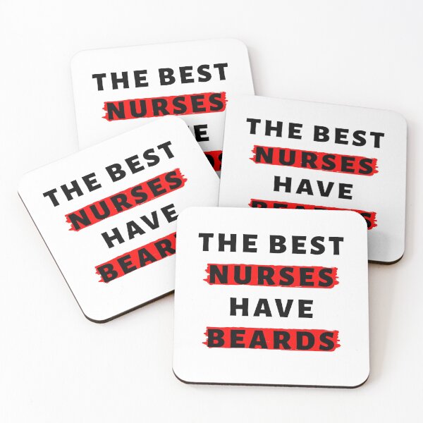 Item preview, The Best Nurses have Beards In Black designed and sold by Indra Agrawal.