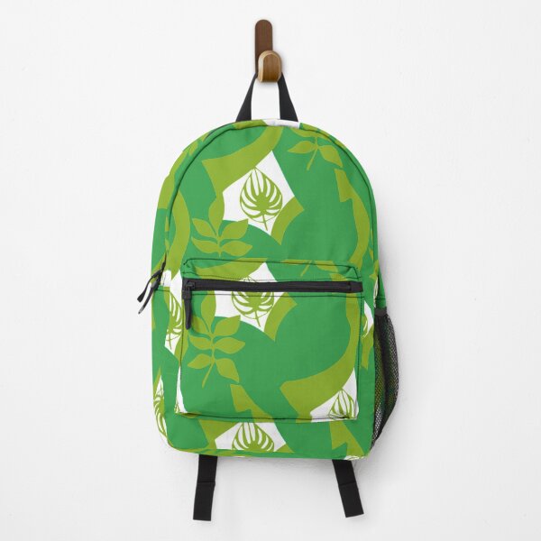 Item preview, Beautiful green leaf  patterns backpack designed and sold by Style2Vie.