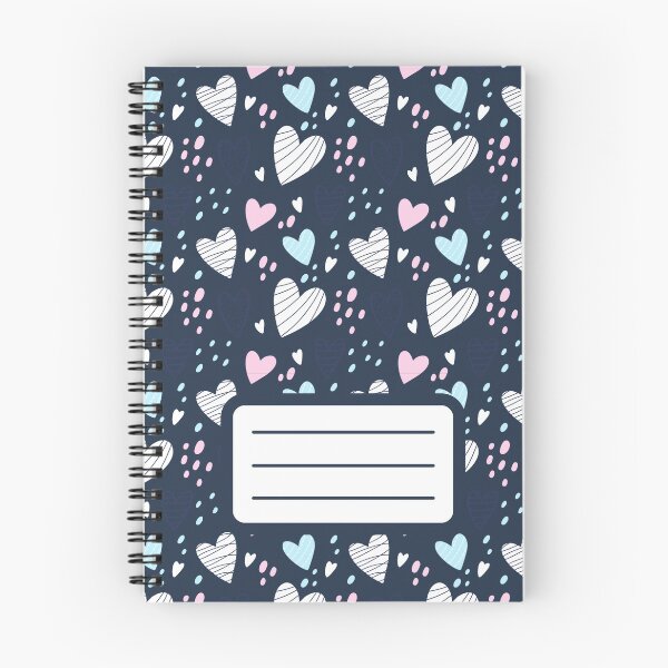 Item preview, Hearts Pattern Valentine Day Pattern Spiral Book with Name Slip (Hearts Pattern Valentine Day Pattern Spiral Notebook with Name Slip) designed and sold by Mushrankhan.