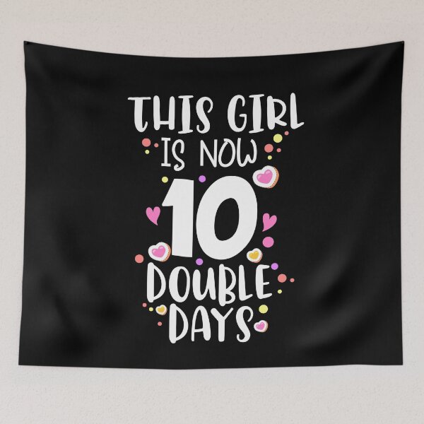 Item preview, This Girl Is Now 10 Double Digits shirt 10th birthday gifts designed and sold by dianoo.