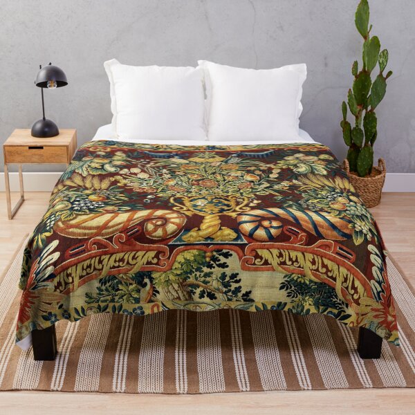Item preview, CORNUCOPIA Horns Of Plenty With Fruits,Flowers ,Angels Floral Tapestry designed and sold by BulganLumini.