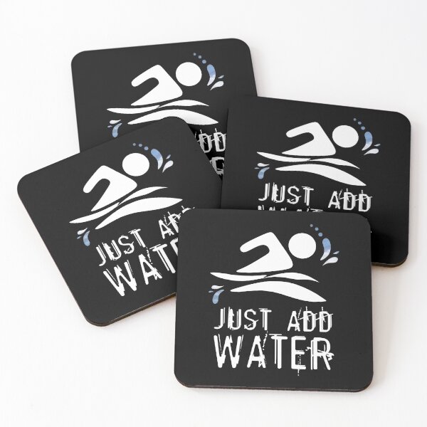 Item preview, Calling all wild open water swimming, winter bathers and surfers.  Just add water fun design for swimmer lovers. Black designed and sold by Caroline Laursen.