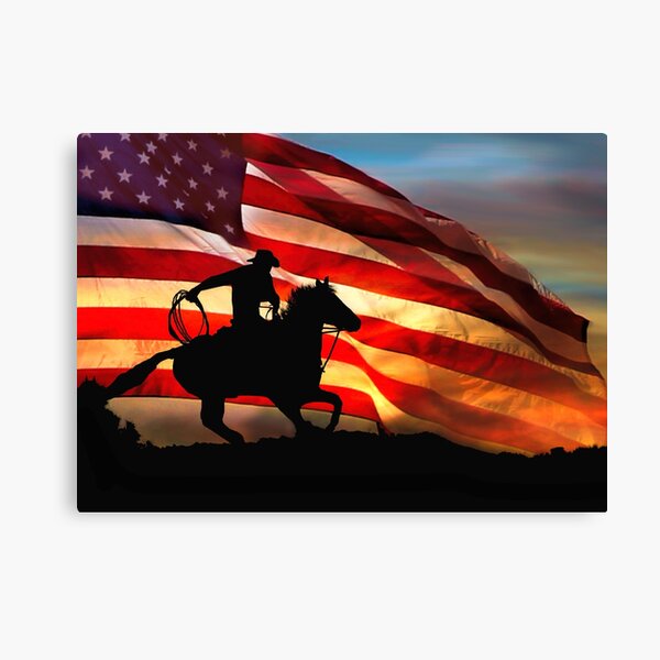 American Cowboy Canvas Print