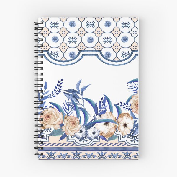 Item preview,  Mediterranean Floral Design Print Tuscan Tile Print Design designed and sold by twigandmeadow.