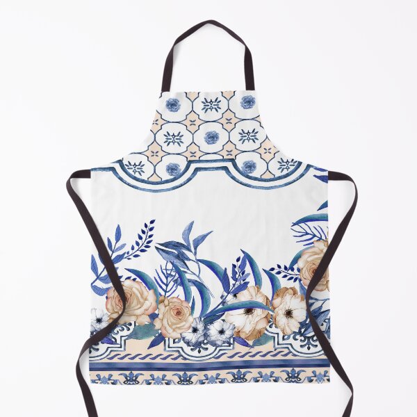 Item preview,  Mediterranean Floral Design Print Tuscan Tile Print Design designed and sold by twigandmeadow.