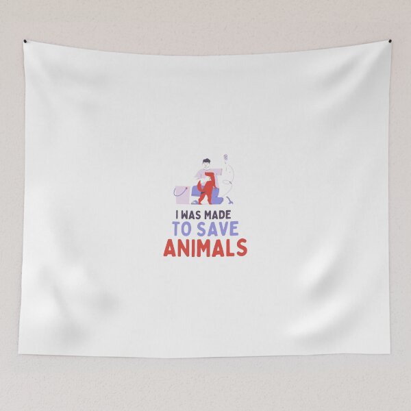 Item preview, I WAS MADE TO SAVE ANIMALS designed and sold by Akz84.