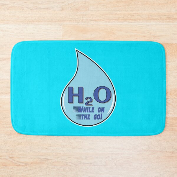 Item preview, H2O WHILE ON THE GO FLASK BOTTLE STICKER designed and sold by Harlake.