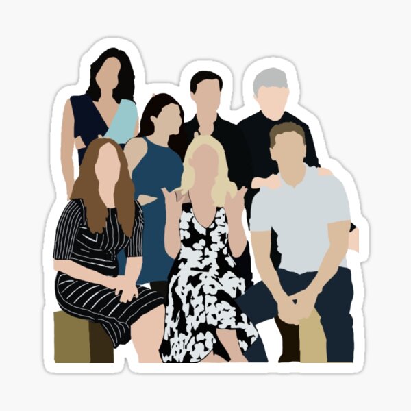 Ouat Cast At Sdcc Sticker For Sale By Evilregal Redbubble