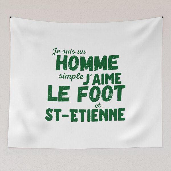 Item preview, I am a simple man I love football and St Etienne humorous gift designed and sold by TeeJfm.