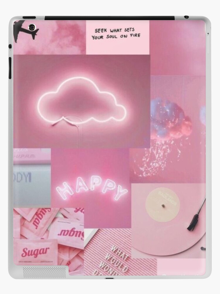 y2k aesthetic pink collage | iPad Case & Skin