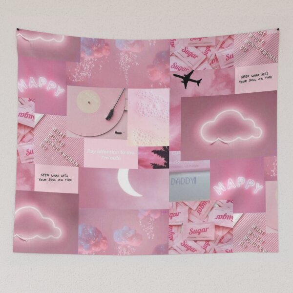 Item preview, Y2K light pink aesthetic collage  designed and sold by cloudy-moon.