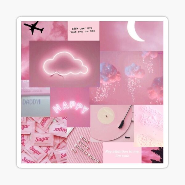 Light Pink Aesthetic Wallpaper Collage Bmp Cheesecake