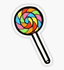 Rainbow Lollipop Pattern Sticker