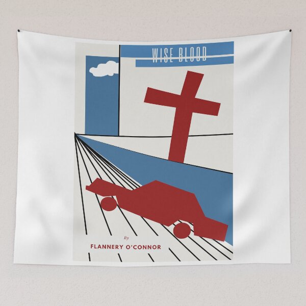 Item preview, Wise Blood by Flannery O'Connor Minimalist book cover design designed and sold by adrienne75.