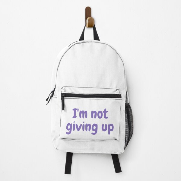 Item preview, i'm not giving up purple text designed and sold by softlycarol.