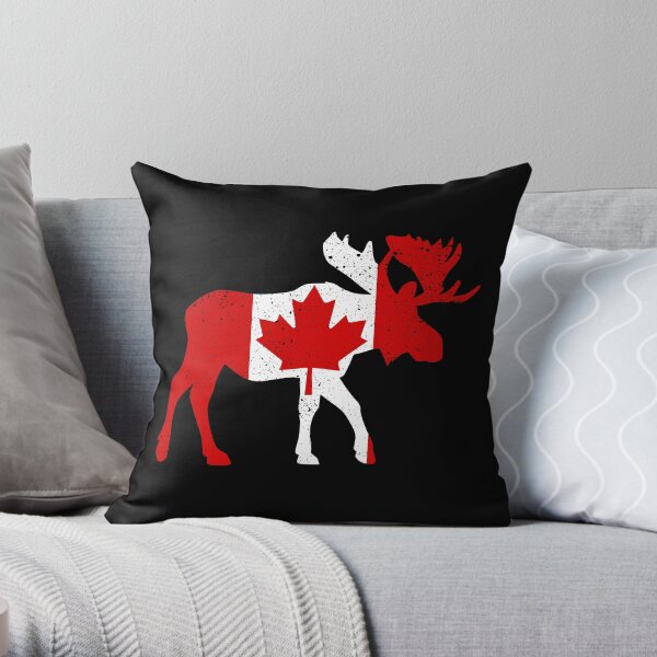 Canadian Moose Pillows Cushions Redbubble