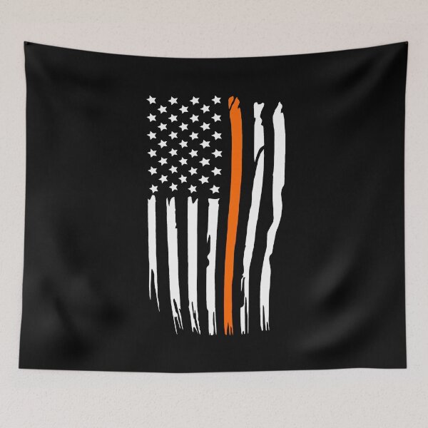 Item preview, Search And Rescue Team Thin Orange Line American Flag  designed and sold by Vanover Designs.