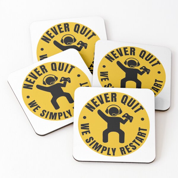 Item preview, gamers never quit we simply restart designed and sold by LordArt.