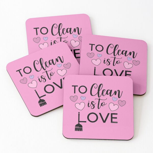 Item preview, To Clean Is To Love Fun Valentine Heart Broom Housekeeping Gifts designed and sold by SavvyCleaner.