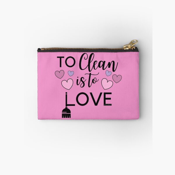 Item preview, To Clean Is To Love Fun Valentine Heart Broom Housekeeping Gifts designed and sold by SavvyCleaner.