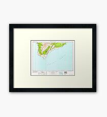 USGS TOPO Map Hawaii HI Hawaii South 349925 1962 250000 Framed Print