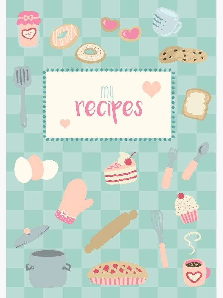 "My Recipes" Spiral Notebook by daiwozou Redbubble
