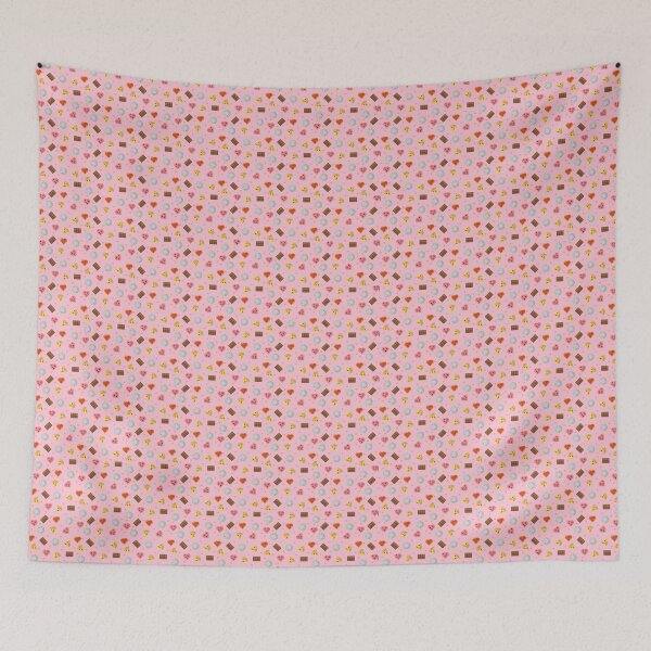 Item preview, valentine Pizza pattern Leggings designed and sold by Rima Amin.