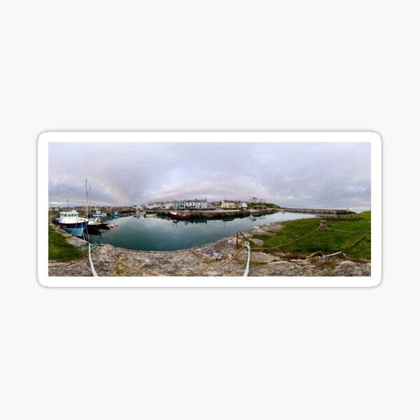 Hurry Head Harbour, Carnlough, County Antrim Sticker