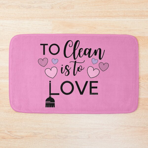 Item preview, To Clean Is To Love Fun Valentine Heart Broom Housekeeping Gifts designed and sold by SavvyCleaner.