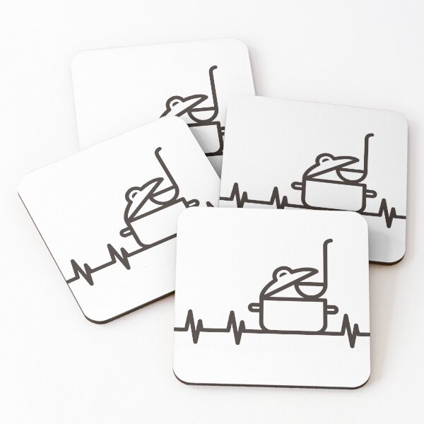 Item preview, Cooking pot and heartbeat symbol designed and sold by nikolae.