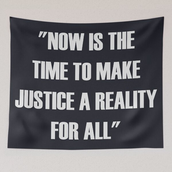 Item preview, Martin Luther King T-Shirt, Dr. King's Quote, "Now is the time to make justice a reality for all", | Anti-Racism, Black Lives Matter, Equality, Black History, Justice Shirt designed and sold by UniqueStylistic.