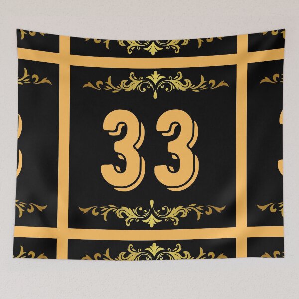 Item preview, Number 33 designed and sold by HappinessWorld.