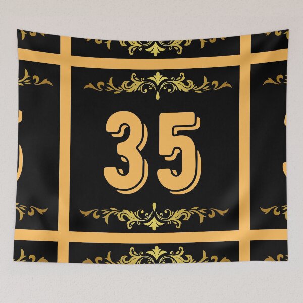 Item preview, Number 35 designed and sold by HappinessWorld.