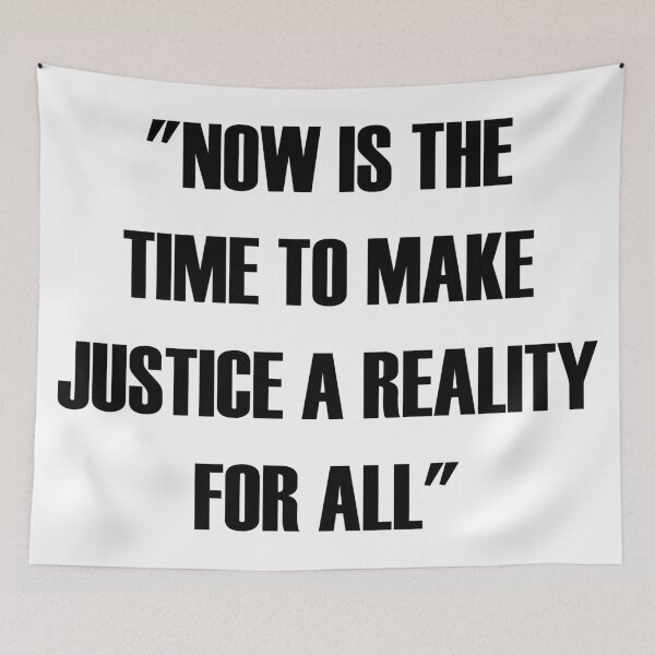 Item preview, Martin Luther King T-Shirt, Dr. King's Quote, "Now is the time to make justice a reality for all", | Anti-Racism, Black Lives Matter, Equality, Black History, Justice Shirt designed and sold by UniqueStylistic.
