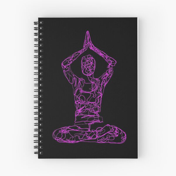 Item preview, Contour Line Yoga-Crown Chakra Seated Prayer Pose 2 designed and sold by FranksArtWorld.