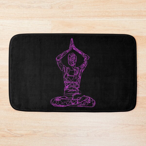 Item preview, Contour Line Yoga-Crown Chakra Seated Prayer Pose 2 designed and sold by FranksArtWorld.
