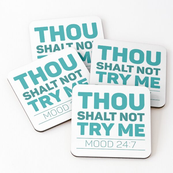 Item preview, Thou Shalt Not Try Me designed and sold by cherrific.